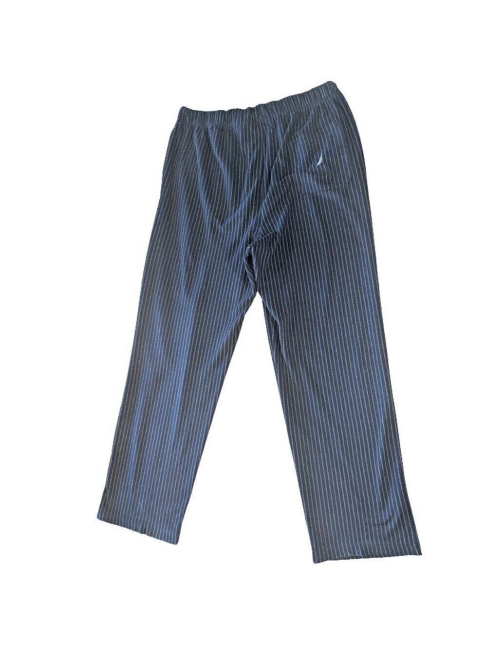 Nautica Men's Navy Pinstripe Lounge Pants Size Medium